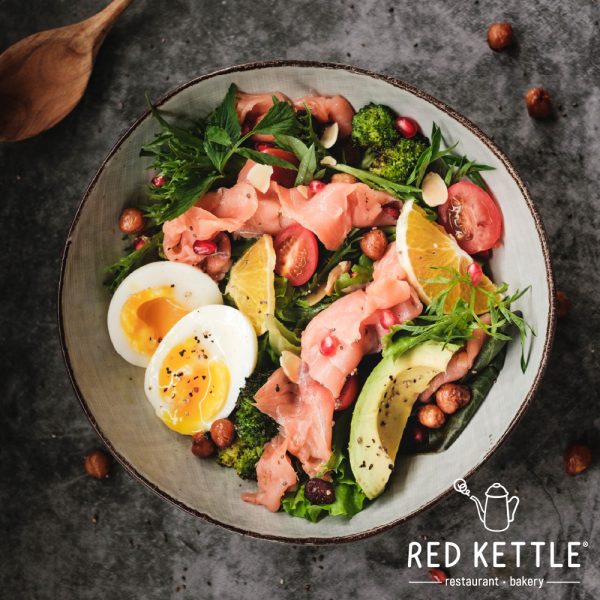 Pomegranate Smoked Salmon Salad